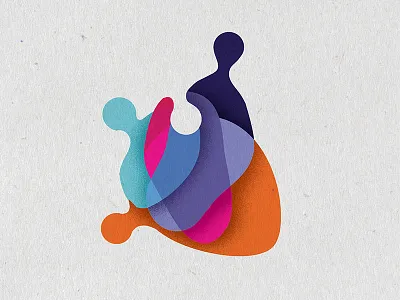 Heart colorful concept heart icon illustration logo logotype simple vector