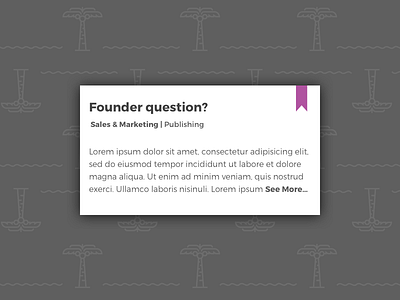 Card - card design founder user ux