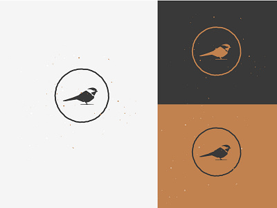 Chickadee badge bird brand chickadee icon illustration logo patch pin vector