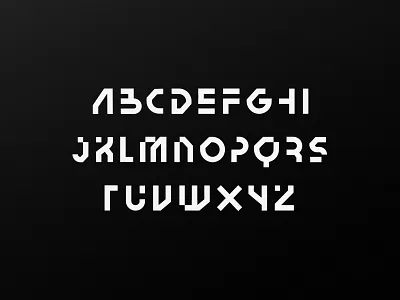 Technik - Display Font WIP font futuristic tech technology typeface typography
