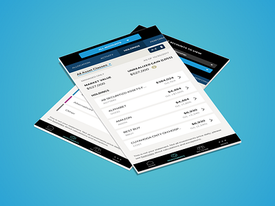 Investment Management platform app finance fintech investment ios mobile ui
