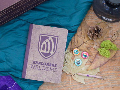 University of the Ozarks Scout Book Package book box buttons camping canteen outdoors packaging packlane pencil pure scout