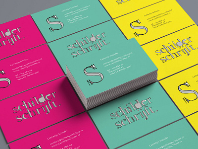 Schilder Schrijft Corporate Identity business card corporate identity logo type tool web design