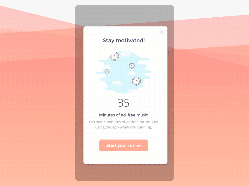 Pop-Up / Overlay clock dailyui overlay pop up