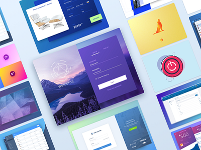 2017 Year In Review application dashboard experience icon illustration interface ui ux web