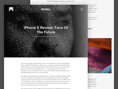 Medley Blog Article blog product design sketch ui web design