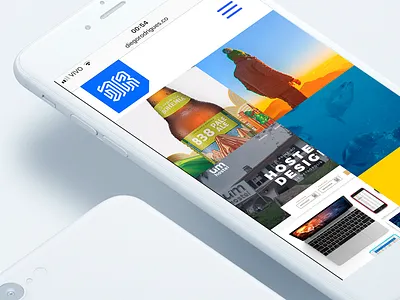Portfolio brazil clean flat interface mobile mockup portfolio ui