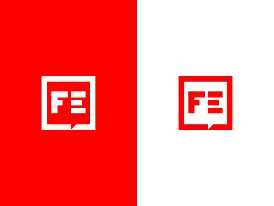 FE box icon lines logo vector