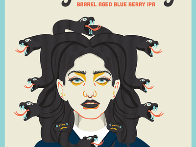 Nasty Hair Day beer beer packaging illustration label design packaging