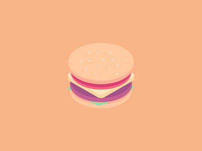 Hamburger burger fhc30 hamburger icon illustration isometric