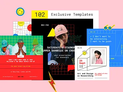 Mono Social Media Kit blog color facebook icons instagram japan kit lifestyle model social media template web