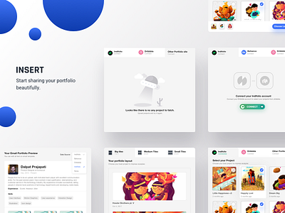 Insert: Portfolio extension for Designer designer email gmail indiefolio insert mail portfolio