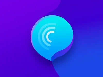 headset Logo plan02 design graphic headset icon logo purple ui