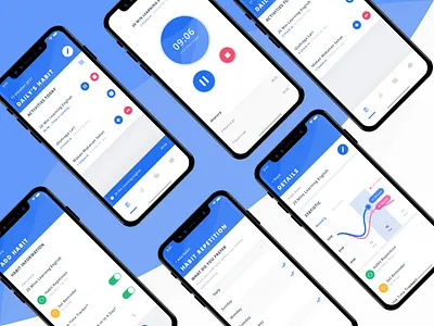 Habits Tracker - See your daily Progress clean gradient habit ia ios11 iphonex simple design smooth ui ux