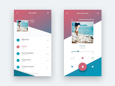 Day 009: music player #dailyui design mobile music player ui