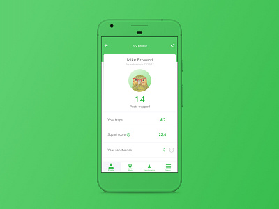 Squawk Squad - Profile Dashboard birds conservation dashboard gamification mobile mobile first new zealand product profile social enterprise ui web app