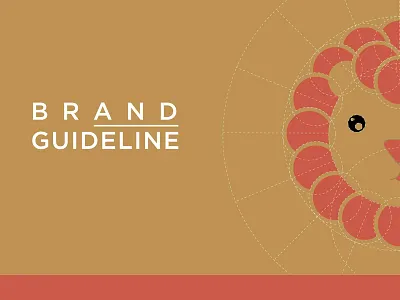 Brand Guidline Lions art brand design graphic icon illustration line lions logo type