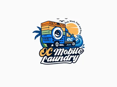 Logo! Laundry Pickup and Delivery branding graphic design logo