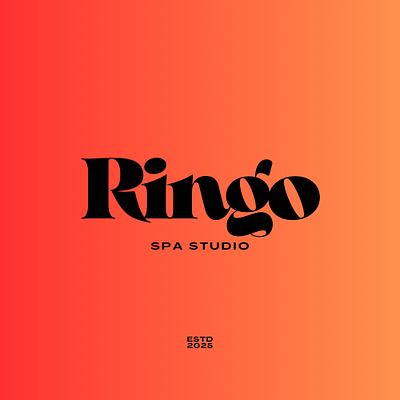 Ringo SPA Studio – Where Elegance Meets Serenity 3d animation branding design fonbased graphic design illustration logo minimal text typo typography ui vector word