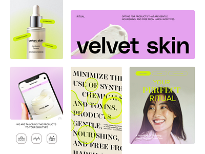 Visual identity for Velvet Skin ✨ brand brand and identity brand identity branding design graphic design graphicdesign identity visual visual identity visualidentity