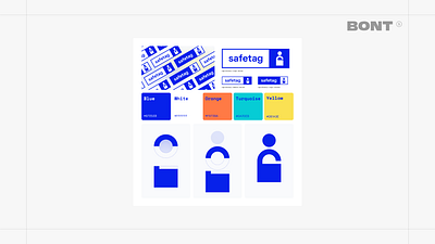 Safetag brand design bont brand branding color palette colors design graphic design logo studio symbol wordmark