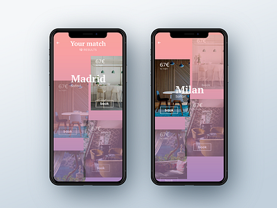 Travel app project app design destination gradient iphone mobile travel ui ux x