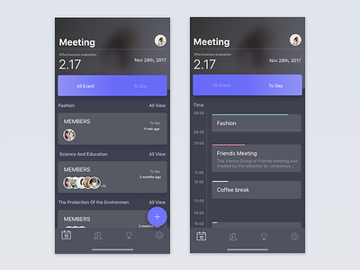 Meeting Calendar add app calendar dark event ios iphone meet tab task ui x