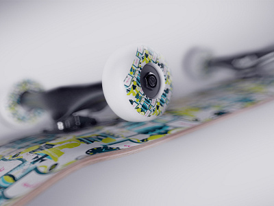 Skateboard Render 3d animation c4d cinema4d motiondesign motiongraphics skateboard skateboarding vay