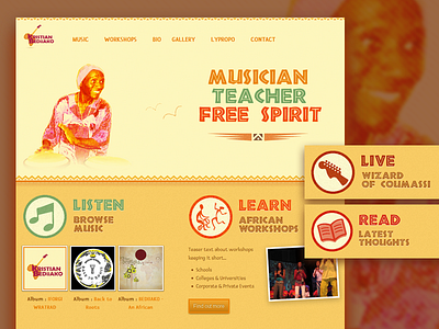 Old Projects #2 - Kristian Bediiako website music responsive web design