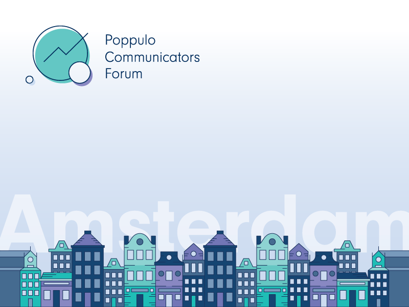 Example of Amsterdam Skyline, Poppulo Communicators Forum