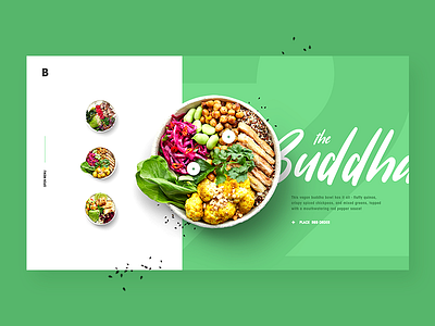 Bowls On Bree Concept bowls buddha concept food healthy interface landing ui ux web