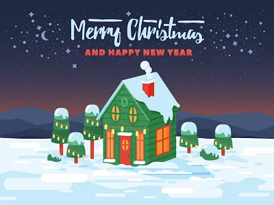 Winter is coming christmas holidays house new year winter