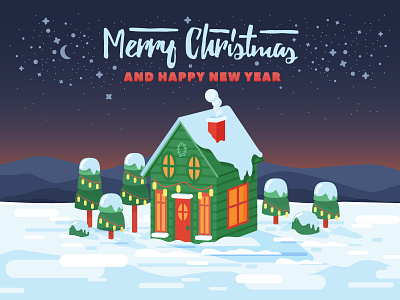Winter is coming christmas holidays house new year winter