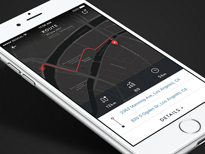 Route details destination details driving iphone map mobile route taxi