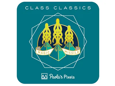Magic Missile Enamel Pin dnd dungeons and dragons enamel pin pin wizard
