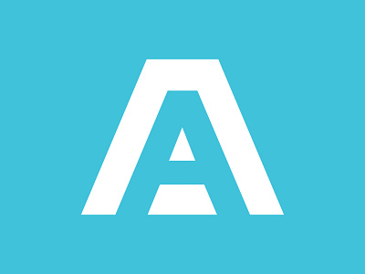 A A Monogram aa diet fitness health logo pyramid workout