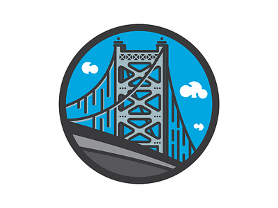 Ben Franklin Bridge bridge illustration philadelphia philly