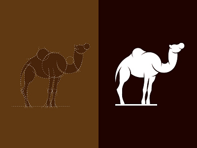 Camel animal black and white camel freelancer gold grid logo designer logos