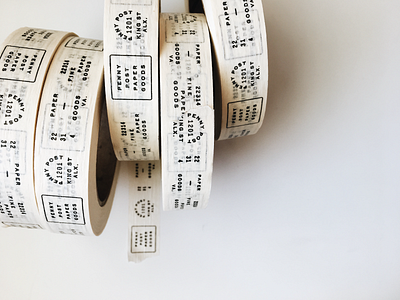 Masking Tap brand development paper company postage tape typography