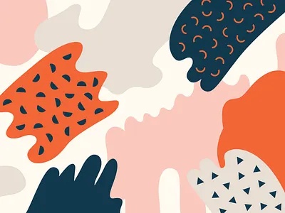 Illustrated Background Pattern colour design fun geometric icons illustration overlap pattern swatches