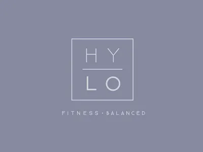 HYLO Branding balance branding fitness gym logo minimal typography