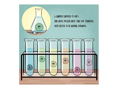 Frozen Embryos embryo embryos illustration ivf reproductive illustrations