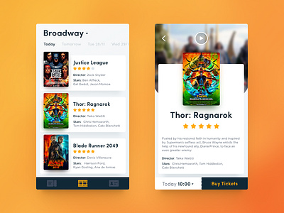 Cinema App app broadway cinema mobile movies schedule thor tickets