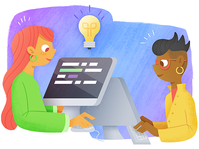 Office workers cartoon idea illustration inspiration jubilee people