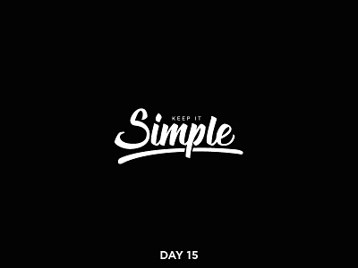 Daily Logo 15/50 - Hand Lettering black branding clean dailylogo dailylogochallenge lettering logo simple text