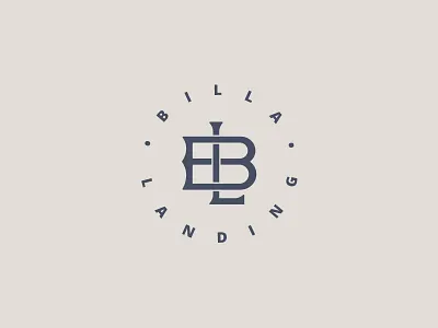 BL monogram badge brand branding design geometry letters logo logotype monogram texture