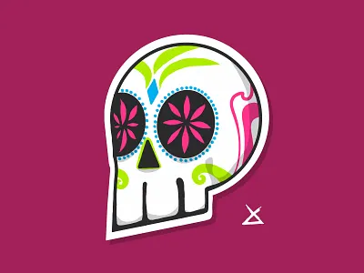 Practice Skull coco day of the dead decorative design illustration skulls