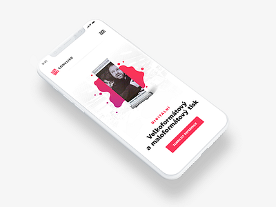 Mobile version brand clean mobile print responsive simple web webdesign