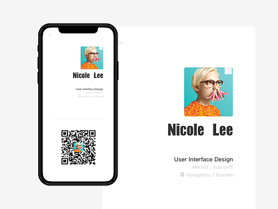Wechat QRcode scan page redesign namecard qrcode redesign wechat
