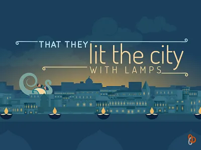 100 Pipers_Vulturisation of Culture: The Festival of Lights 100 pipers animation city diwali info graphics typography